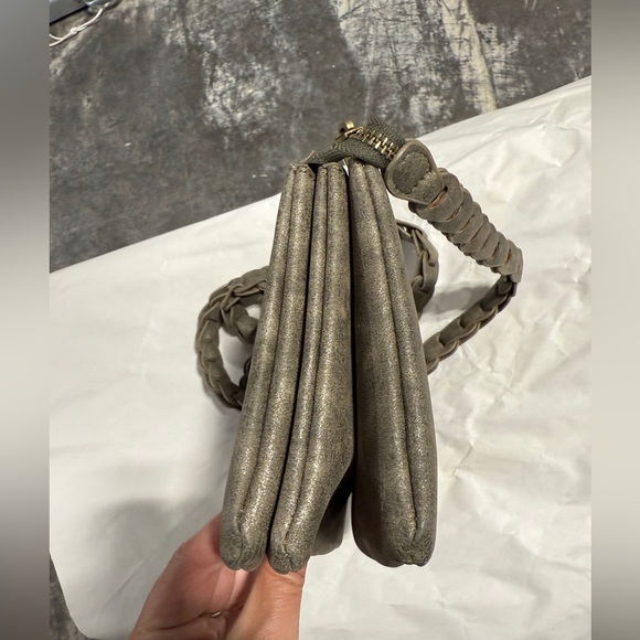 ANTHROPOLOGIE Valerie Braided Strap Distressed Crossbody Purse - Picture 11 of 12